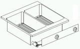 El. Friteuse 2x6 L