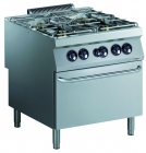 Pro 900 Gas Fornuis 4 Br. Met Gasoven