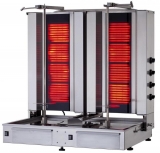 Klg 171-t Doner Grill Electric, Bottom Motor, With Glass,twin Model 4+4 Burners