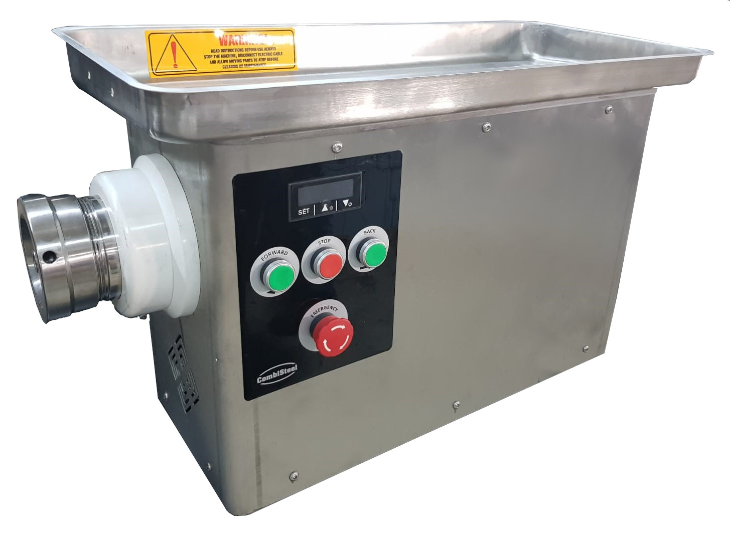 Gehaktmolen 400 Kg/h 230v Met Gekoelde Rvs Kop Gehaktmolen 400 Kg/h 230v Met Gekoelde Rvs Kop