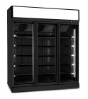 Vrieskast 3 Glasdeuren Zwart Ins-1530f Bl