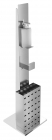 Rvs Desinfectiepaal Incl. Dispenser  Demontabel