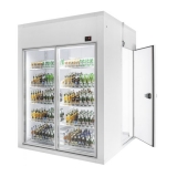 Koelcel 1800x1200x2200 2 Glasdeuren