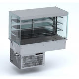 Drop-in Wandmodel Koelvitrine Recht - Roll-up 3/1