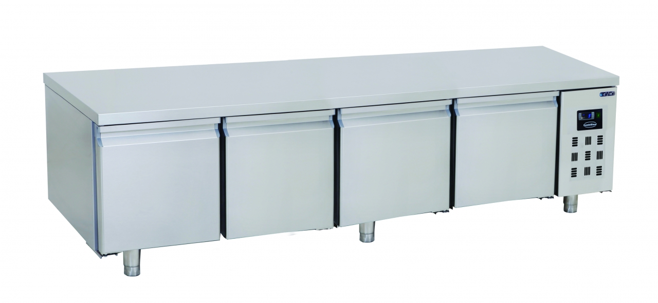 Koelwerkbank 600 Hoog 4 Deuren Koelwerkbank 600 Hoog 4 Deuren