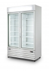 Saro Vrieskast Met Ventilator Koeling 2 Glasdeuren Model D 800 - Wit