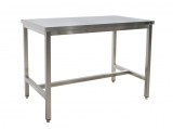 Saro Roestvrijstalen Tafel, Zonder Onderblad - 600 mm Diepte, 1800 mm
