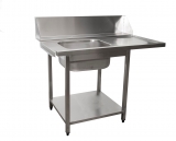 Saro Aanvoertafel Voor Vaatwasser Links, 1 Bak, 1200 mm