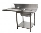 Saro Aanvoertafel Voor Vaatwasser Rechts, 1 Bak, 1600 mm