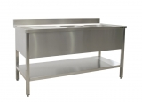 Saro Spoeltafel Met Twee Wasbakken, Rechts - 700 mm Diepte, 1200 mm