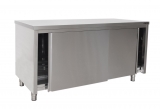 Saro Roestvrijstalen Wandkast, Schuifdeur - 600 mm Diepte, 1600 mm
