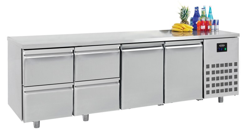 700 Koelwerkbank 2 Deuren 4 Laden 700 Koelwerkbank 2 Deuren 4 Laden