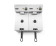 Friteuse Kitchen Line - 2x4L, HENDI, Kitchen Line, 8L, 230V/6000W, 470x380x(H)315mm