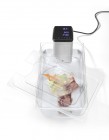 Deksel Voor GN Containers Met Uitsparing Voor Sous Vide Stick, Hendi, GN 1/2, Transparant, 265x325mm