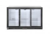 Backbar Koelkast Met Drie Schuifdeuren, Arktic, 308l, Zwart, 220-240v/160w, 1350x520x(h)865mm