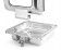 Chafing dish GN 2/3 inductie - set chafing dish + onderstel - 430x420x(H)325mm