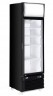 Backbar Koelkast Met Lichtbak, Enkele Deur, Arktic, 254l, Zwart, 220-240v/250w, 578x605x(h)1980mm