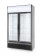 Backbar koelkast met lichtbak, dubbele deur, Arktic, 512L, Zwart, 220-240V/510W, 1120x585x(H)1900mm