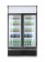 Backbar koelkast met lichtbak, dubbele deur, Arktic, 512L, Zwart, 220-240V/510W, 1120x585x(H)1900mm