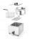 Friteuse Profi Line met aftapkraan - 8 l, HENDI, Profi Line, 8L, Lichtgrijs, 230V/3500W, 305x515x(H)354mm
