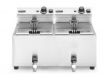 Friteuse Profi Line Met Aftapkraan - 2 x 8 l, Hendi, Profi Line, 16l, 230v/7000w, 610x515x(h)369mm