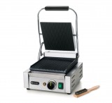 Contactgrill - Enkel, Hendi, Boven en Onder Geribd, 230v/1800w, 310x426x(h)210mm