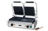 Contactgrill - Dubbele Versie, Hendi, Half Glad, Half Geribd, 230v/3600w, 575x430x(h)510mm