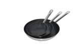 Koekenpan Rvs + Teflon ø32 4l