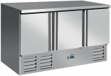 SARO Gekoelde werkbank met 3 deuren, model VIVIA S 903 S/S TOP
