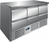 Saro Gekoelde Werkbank Met 6 Lades, Model Vivia S 903 S/s Top 6x 1/2