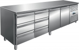 Saro Gekoelde Werkbank Met 2 Deuren en 2x Set Van 3 Lades, Model Kylja 4150 TN