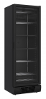 Vrieskast 1 Glasdeur Zwart 382l