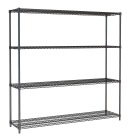 Stelling 4 Levels 1800 Zwart Demontabel