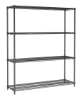 Stelling 4 Levels 1500 Zwart Demontabel