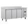 Polar U-serie 3-deurs koelwerkbank met achteropstand 417L