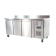 Polar U-serie 3-deurs koelwerkbank met achteropstand 417L