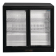 Polar G-serie 2-deurs barkoeling met schuifdeuren zwart 198L