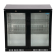 Polar G-serie 2-deurs barkoeling met klapdeuren zwart 198L