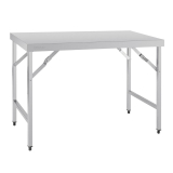 Vogue Inklapbare Rvs Werktafel 120cm