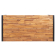 Bolero rechthoekige stalen en acaciahouten industriële tafel 180x90cm