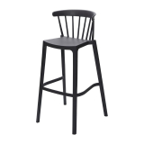 Windson Polypropyleen Barkruk Antraciet (4 Stuks)