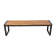 Bolero stalen en acaciahouten industriële banken 160cm (2 stuks)