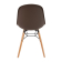 Bolero Arlo polypropyleen stoelen met houten poten bruin (2 stuks) Bolero Arlo polypropyleen stoelen met houten poten bruin (2 stuks)