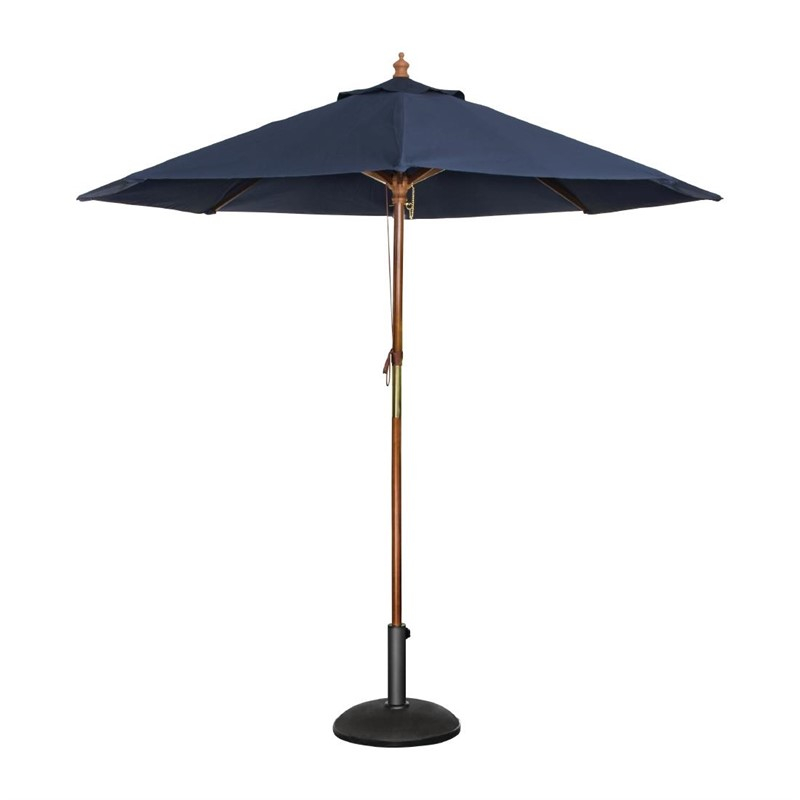 Bolero ronde donkerblauwe parasol 2,5 meter Bolero ronde donkerblauwe parasol 2,5 meter