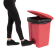 Jantex afvalemmer rood 45L