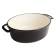 Vogue ovale inductie braadpan zwart 6L
