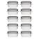 Vogue GN bakken set 10x GN 1/4 (10 stuks)