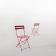 Bolero stalen opklapbare stoelen rood (2 stuks)
