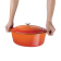 Vogue ovale inductie braadpan oranje 5L Vogue ovale inductie braadpan oranje 5L