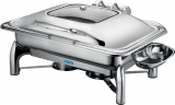 Saro Inductie Chafing Dish Met Zelfsluiting Deksel, 1/1 GN Model Rainer